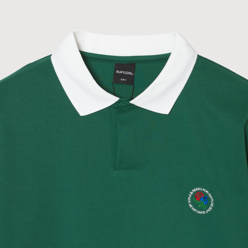 CIRCLE CORECOLOR LOGO SHORT POLO – VIOLA & ROSES(ヴィオラ CIRCLE CORECOLOR LOGO SHORT POLO – VIOLA & ROSES(ヴィオラ