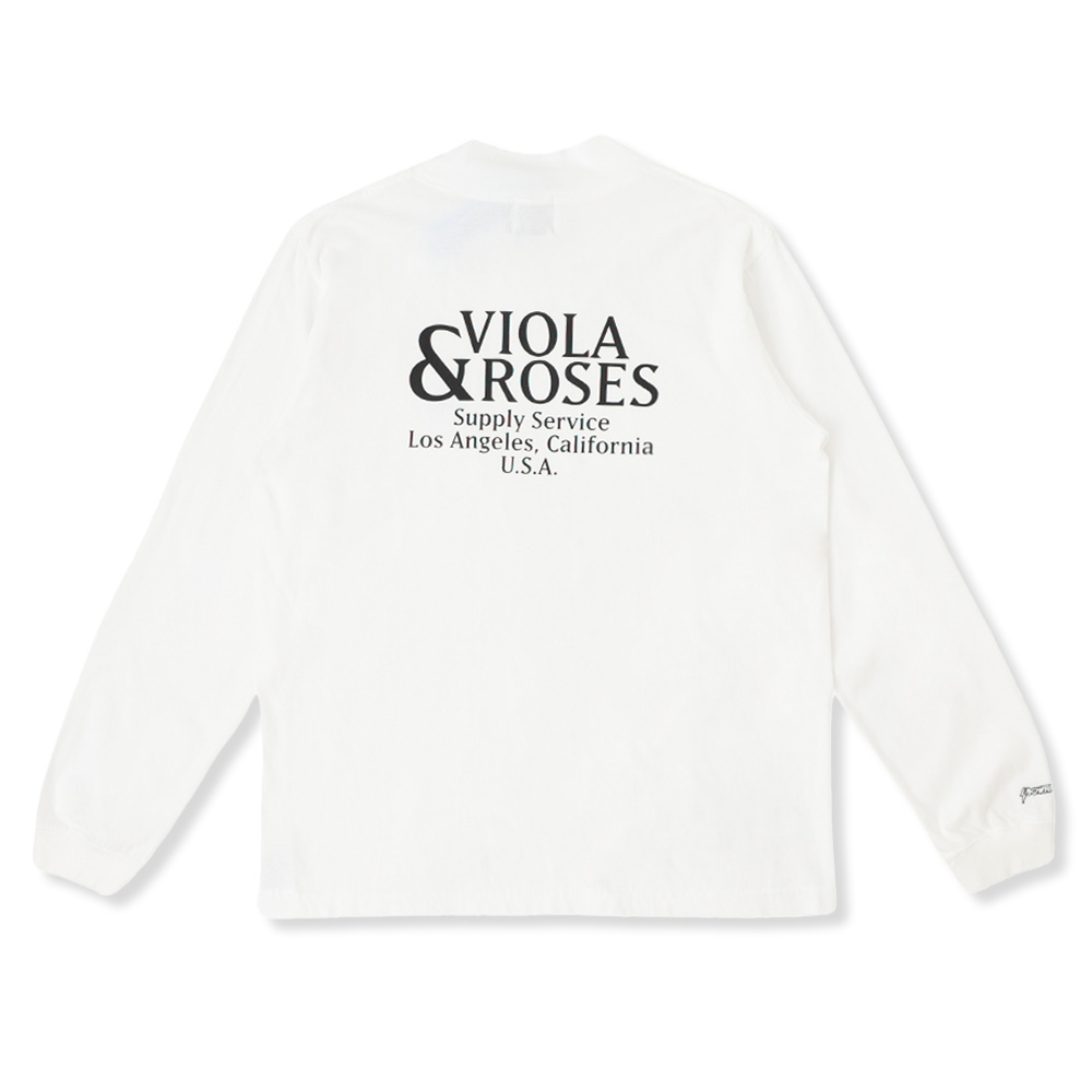 Circle core logo Back Print Mockneck Longsleeve Tshirt