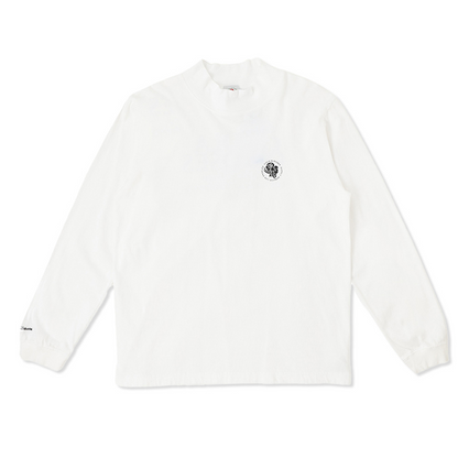 Circle core logo Back Print Mockneck Longsleeve Tshirt