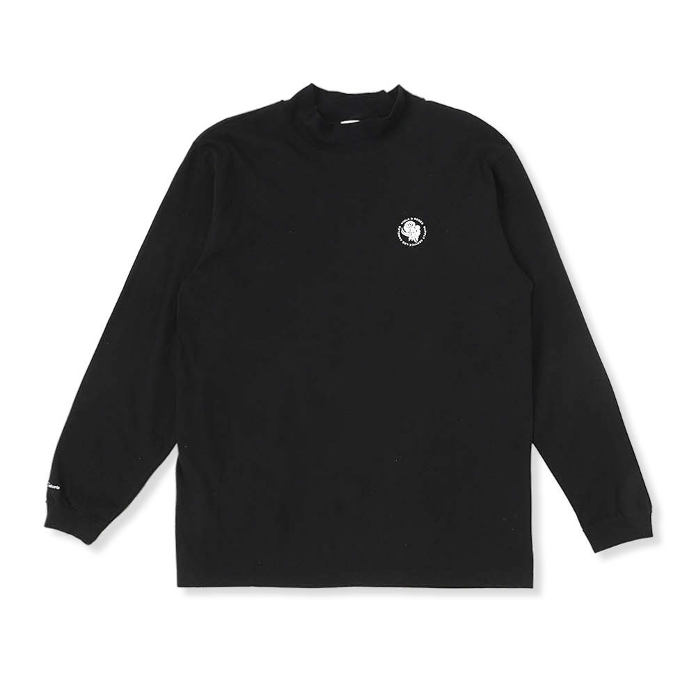 Circle core logo Back Print Mockneck Longsleeve Tshirt