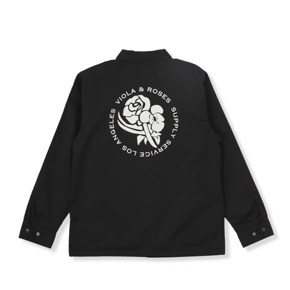 Circle core logo Back Print Coach`s Jacket